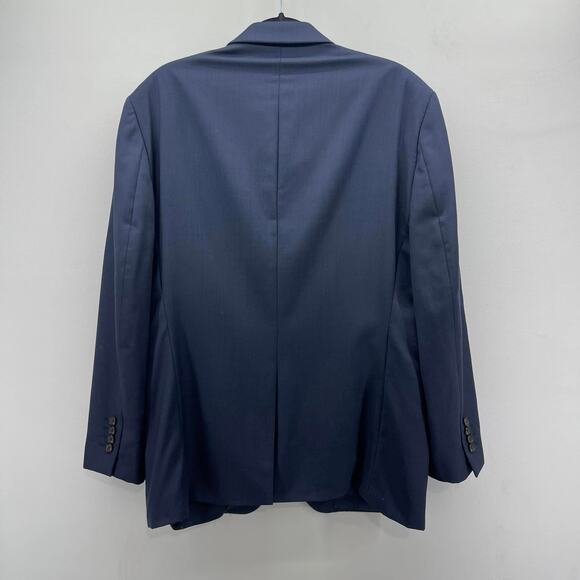 Ralph Ralph Lauren Sport Coat Mens 44S Navy Blue 100% Wool Blazer Jacket - Picture 2 of 12